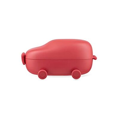 Alessi Sakura Adachi SA06 R Broodtrommel met 2 vakken van thermoplastisch hars, rood, polyurethaan, lichtblauw Alessi Sakura Adachi SA06 R Broodtrommel met 2 vakken van thermoplastisch hars, rood, polyurethaan, lichtblauw