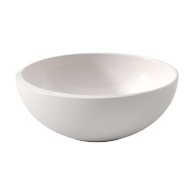 Villeroy & Boch NewMoon schaal , moderne kom voor muesli, soepen, salades of desserts van hoogwaardig porselein, vaatwasmachinebestendig, wit, 750 ml Villeroy & Boch NewMoon schaal , moderne kom voor muesli, soepen, salades of desserts van hoogwaardig porselein, vaatwasmachinebestendig, wit, 750 ml