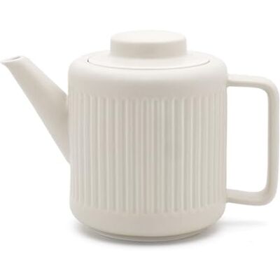 Bredemeijer 1,2 liter witte porseleinen theepot met roestvrijstalen theefilter voor losse theesoorten, vaatwasmachinebestendig Bredemeijer 1,2 liter witte porseleinen theepot met roestvrijstalen theefilter voor losse theesoorten, vaatwasmachinebestendig