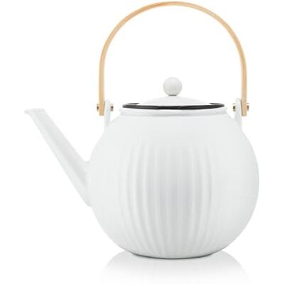 Bodum Douro 11920-03 theepot van porselein met roestvrijstalen filter, 1,5 l, N/C Bodum Douro 11920-03 theepot van porselein met roestvrijstalen filter, 1,5 l, N/C