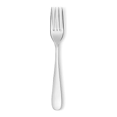 Alessi 5180/2 Nuovo Milano Tafelvork, design, roestvrij staal, wit Alessi 5180/2 Nuovo Milano Tafelvork, design, roestvrij staal, wit