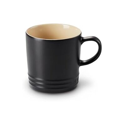 Le Creuset Mok van keramiek, 350 ml, hoogte 12 cm, mat zwart, 70302350000002 Le Creuset Mok van keramiek, 350 ml, hoogte 12 cm, mat zwart, 70302350000002