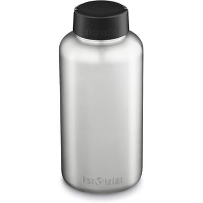 Klean Kanteen KleanKanteen ® Wide Drinkfles, geborsteld roestvrij staal, eenheidsmaat Klean Kanteen KleanKanteen ® Wide Drinkfles, geborsteld roestvrij staal, eenheidsmaat