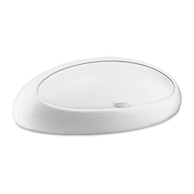 Alessi A di ASG22 W, Gnam broodtrommel, kunststof, wit Alessi A di ASG22 W, Gnam broodtrommel, kunststof, wit