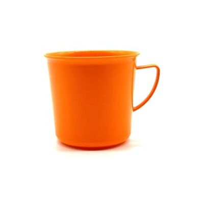 Kimmel 21-000-1606-1 Onbreekbare herbruikbare theekop van kunststof, 330 ml, oranje Kimmel 21-000-1606-1 Onbreekbare herbruikbare theekop van kunststof, 330 ml, oranje