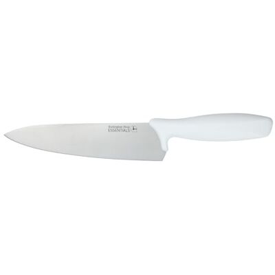 Rio Essentials koksmes, wit handvat, 20 cm Witte handgreep voor bakkerijen en zuivelproducten, met kleurcode voor hygiëne en allergenen Rio Essentials koksmes, wit handvat, 20 cm Witte handgreep voor bakkerijen en zuivelproducten, met kleurcode voor hygiëne en allergenen