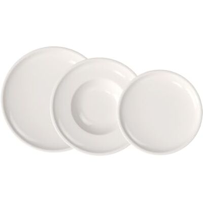 Villeroy & Boch Artesano bordenset, 6 stuks, serviesset voor 2 personen, premium porselein, wit Villeroy & Boch Artesano bordenset, 6 stuks, serviesset voor 2 personen, premium porselein, wit