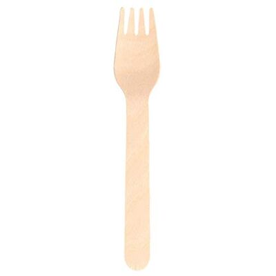 Garcia de Pou 100 stuks – vorken 'Makan', 15,5 cm, natuurlijk hout Garcia de Pou 100 stuks – vorken 'Makan', 15,5 cm, natuurlijk hout