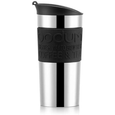 Bodum Reisbeker, vacuüm, 0,35 liter, klapdeksel, zwart Bodum Reisbeker, vacuüm, 0,35 liter, klapdeksel, zwart