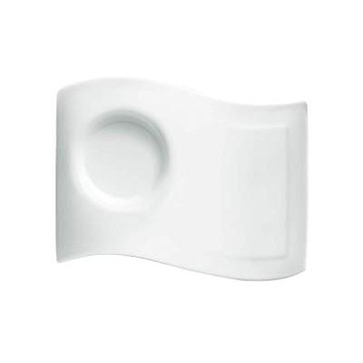 Villeroy & Boch NewWave Caffè Party onderzetter, plat, 20 x 14 cm, premium porselein, wit Villeroy & Boch NewWave Caffè Party onderzetter, plat, 20 x 14 cm, premium porselein, wit