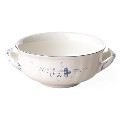 Villeroy & Boch Vieux Luxembourg bouillonbeker, 400 ml, premium porselein, wit/blauw Villeroy & Boch Vieux Luxembourg bouillonbeker, 400 ml, premium porselein, wit/blauw