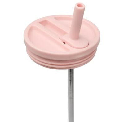 QWETCH Waterdichte dop met inklapbaar rietje, compatibel met Travel Cup, luchtdicht deksel voor thermosbeker, roestvrijstalen drinkfles, lekvrij en eenvoudige hydratatie, pastelroze QWETCH Waterdichte dop met inklapbaar rietje, compatibel met Travel Cup, luchtdicht deksel voor thermosbeker, roestvrijstalen drinkfles, lekvrij en eenvoudige hydratatie, pastelroze