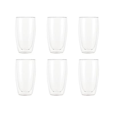 Bodum Pavina 4560-10-12 glazen, dubbelwandig, 0,45 l, set van 6 Bodum Pavina 4560-10-12 glazen, dubbelwandig, 0,45 l, set van 6