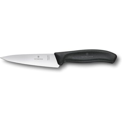 Victorinox , 6.8003.12G, Swiss Classic, tranchiermesser, extra scherpe rand, met rechte sluiting, robuuste kunststof handgreep, zwart, gemaakt in Zwitserland, vaatwasmachinebestendig Victorinox , 6.8003.12G, Swiss Classic, tranchiermesser, extra scherpe rand, met rechte sluiting, robuuste kunststof handgreep, zwart, gemaakt in Zwitserland, vaatwasmachinebestendig