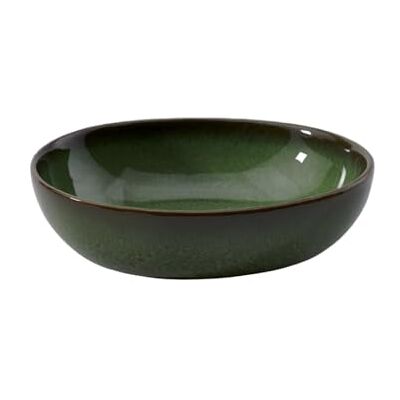 Villeroy & Boch Lave groene mueslikom, vaatwasmachinebestendig, magnetronbestendig, kom voor muesli, soepen en salades, holle schaal in ambachtelijke look, reactief emaillen beker, aardewerk Villeroy & Boch Lave groene mueslikom, vaatwasmachinebestendig, magnetronbestendig, kom voor muesli, soepen en salades, holle schaal in ambachtelijke look, reactief emaillen beker, aardewerk