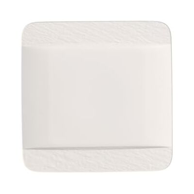Villeroy & Boch und Boch Manufacture Rock wit elegante vierkante borden van hoogwaardig porselein vaatwasmachinebestendig wit Villeroy & Boch und Boch Manufacture Rock wit elegante vierkante borden van hoogwaardig porselein vaatwasmachinebestendig wit