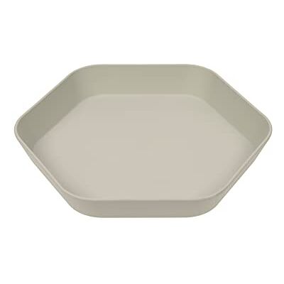 Lässig Kinderbord zonder melamine, BPA-vrij, van biocomposiet/Plate Geo, warm grijs Lässig Kinderbord zonder melamine, BPA-vrij, van biocomposiet/Plate Geo, warm grijs