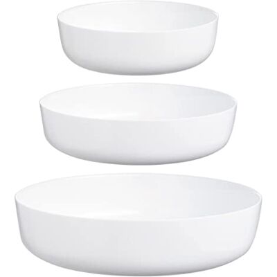 Luminarc Serveerschaal, wit, 26 cm + 22 cm + 18 cm Luminarc Serveerschaal, wit, 26 cm + 22 cm + 18 cm