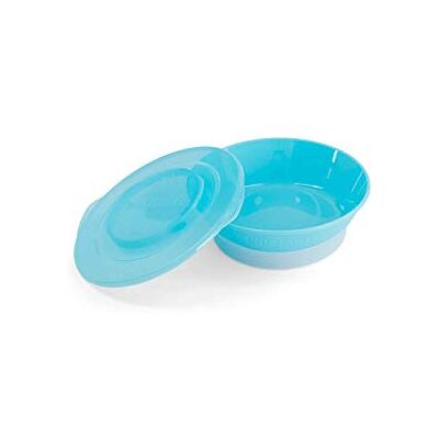 Twistshake Peuterkommen met Afdichtende Deksel en siliconen ring Zelfvoeding, Voedselbakje voor baby kinderen en peuter, Gemakkelijk te Reinigen, BPA-Vrij, 6 Maanden+, Pastelblauw Twistshake Peuterkommen met Afdichtende Deksel en siliconen ring Zelfvoeding, Voedselbakje voor baby kinderen en peuter, Gemakkelijk te Reinigen, BPA-Vrij, 6 Maanden+, Pastelblauw