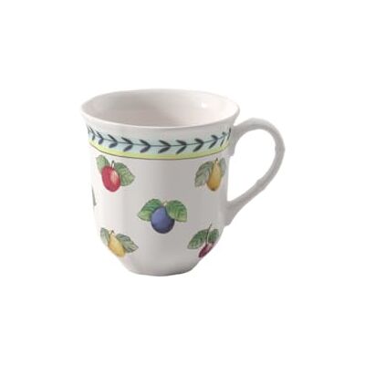 Villeroy & Boch French Garden Fleurence koffiemok, 300 ml, hoogte: 9 cm, premium porselein, wit/meerkleurig Villeroy & Boch French Garden Fleurence koffiemok, 300 ml, hoogte: 9 cm, premium porselein, wit/meerkleurig