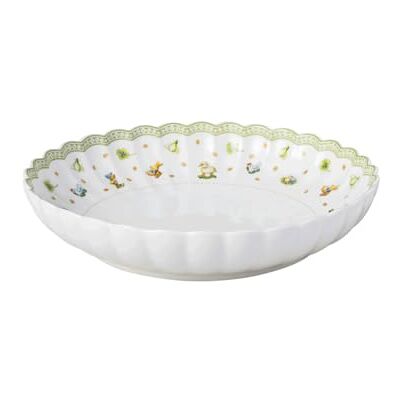 Villeroy & Boch Easter Delight soepbord voor pasta, premium porselein, retro paasmotieven, gouden details, diepe snede voor pastagerechten, kommen en lentekeuken Villeroy & Boch Easter Delight soepbord voor pasta, premium porselein, retro paasmotieven, gouden details, diepe snede voor pastagerechten, kommen en lentekeuken