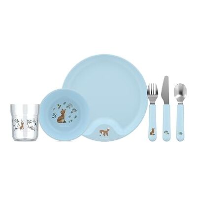 Mepal Kinderserviesset 6-delig Mio Little Dutch Peuterservies Inclusief bestek, glas, bord en kom Vaatwasmachinebestendig en BPA-vrij Mepal Kinderserviesset 6-delig Mio Little Dutch Peuterservies Inclusief bestek, glas, bord en kom Vaatwasmachinebestendig en BPA-vrij