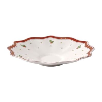 Villeroy & Boch Toy's Delight onderzetter, 16,5 cm, premium porselein, wit/rood Villeroy & Boch Toy's Delight onderzetter, 16,5 cm, premium porselein, wit/rood