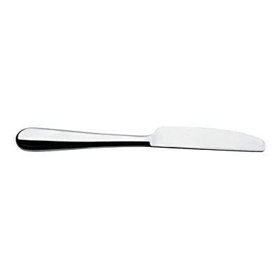 Alessi Nuovo Milano 5180/6 m dessertmes eendelig van Aisi 420 staal, glanzend, 6-delig Alessi Nuovo Milano 5180/6 m dessertmes eendelig van Aisi 420 staal, glanzend, 6-delig