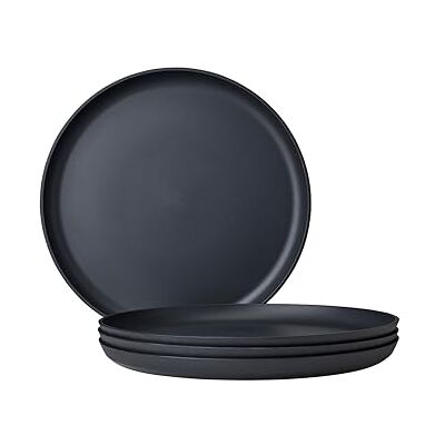 Mepal Silueta dinerbord 4-delig Vaatwasmachine- en magnetronbestendig Kunststof borden Platte borden Servies 26 cm Nordic black Mepal Silueta dinerbord 4-delig Vaatwasmachine- en magnetronbestendig Kunststof borden Platte borden Servies 26 cm Nordic black