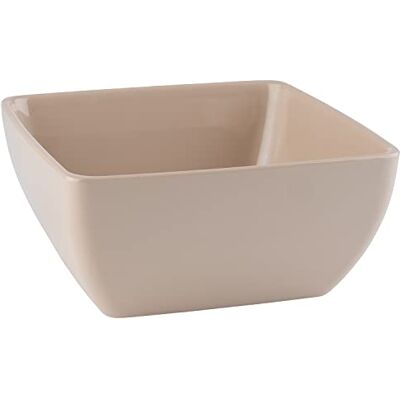 APS 85261 Pure Color melamine schaal voor viervoudige gerechten, zandkleurig, 25 x 25 x 12 cm, 3,8 liter APS 85261 Pure Color melamine schaal voor viervoudige gerechten, zandkleurig, 25 x 25 x 12 cm, 3,8 liter