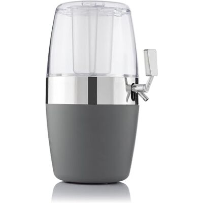 Wintem Drankdispenser met druppelvrije kraan van 4 l, voor binnen en buiten, met geïntegreerde ijscontainers, gemakkelijk te reinigen, ideaal voor feestjes, picknicks en Wintem Drankdispenser met druppelvrije kraan van 4 l, voor binnen en buiten, met geïntegreerde ijscontainers, gemakkelijk te reinigen, ideaal voor feestjes, picknicks en