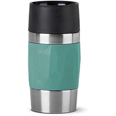 Emsa N21603 Compacte reisbeker van roestvrij staal, 0,3 l, 3 uur warm, 6 uur koud, BPA-vrij, 100% lekvrij, vaatwasmachinebestendig, 360 graden opening, groen Emsa N21603 Compacte reisbeker van roestvrij staal, 0,3 l, 3 uur warm, 6 uur koud, BPA-vrij, 100% lekvrij, vaatwasmachinebestendig, 360 graden opening, groen