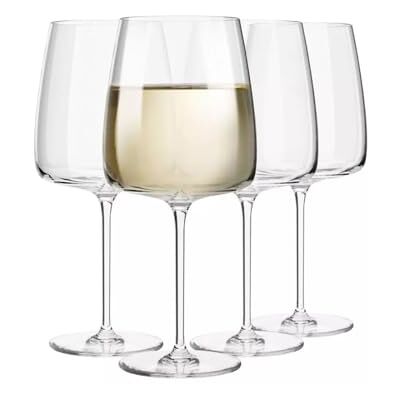 Krosno Witte wijnglazen, set van 4, 650 ml, moderne collectie Rode wijnglas, rosé, chardonnay, cocktail, elegant glaswerk, loodvrij kristal, vaatwasmachinebestendig, cadeau-idee Krosno Witte wijnglazen, set van 4, 650 ml, moderne collectie Rode wijnglas, rosé, chardonnay, cocktail, elegant glaswerk, loodvrij kristal, vaatwasmachinebestendig, cadeau-idee