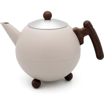 Bredemeijer Duet Bella Ronde theepot 1,2 l, beige en bruin Bredemeijer Duet Bella Ronde theepot 1,2 l, beige en bruin