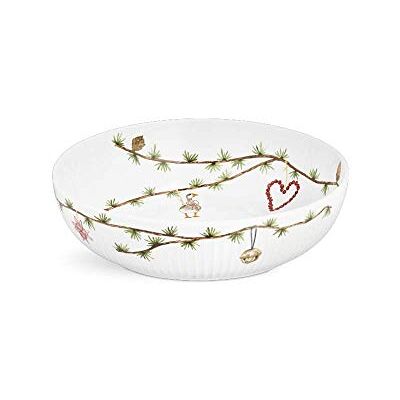 HAK Kähler Kähler serveerschaal Ø 30 cm Hammershøi Christmas, handgemaakt, wit HAK Kähler Kähler serveerschaal Ø 30 cm Hammershøi Christmas, handgemaakt, wit