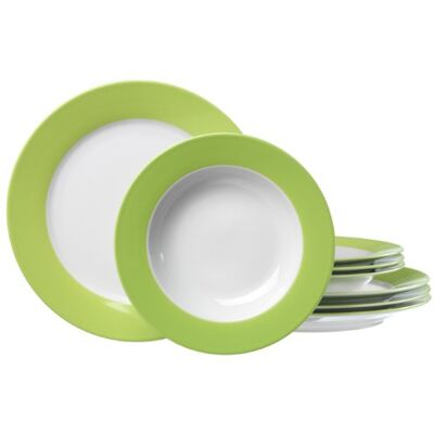 Ritzenhoff & Breker 596700 Doppio Tafelservies, groen, 8-delig Ritzenhoff & Breker 596700 Doppio Tafelservies, groen, 8-delig