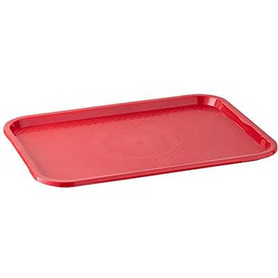 APS Fast Food dienblad, onbreekbaar en vaatwasmachinebestendig dienblad, Made in Germany, 53 x 32,5 cm, hoogte 2 cm (GN 1/1), rood APS Fast Food dienblad, onbreekbaar en vaatwasmachinebestendig dienblad, Made in Germany, 53 x 32,5 cm, hoogte 2 cm (GN 1/1), rood