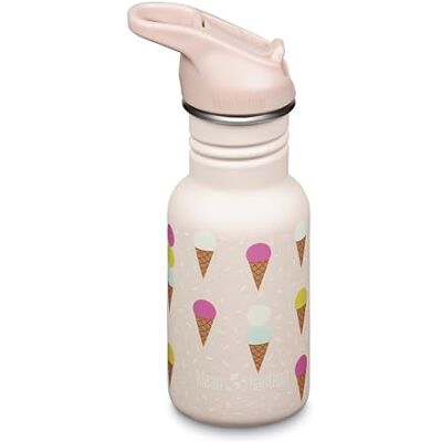 Klean Kanteen 1011208 Classic Narrow (Flip Sport) drinkfles met roestvrijstalen dop in de kleur roze met een volume van 355 ml Klean Kanteen 1011208 Classic Narrow (Flip Sport) drinkfles met roestvrijstalen dop in de kleur roze met een volume van 355 ml