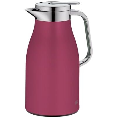 ALFI SKYLINE Roestvrijstalen thermoskan met hygiënisch gehard glazen inzetstuk, schroefsluiting met comfortabele drukknop, ergonomische handgreep, ideaal als koffiezetapparaat, theepot, BPA-vrij ALFI SKYLINE Roestvrijstalen thermoskan met hygiënisch gehard glazen inzetstuk, schroefsluiting met comfortabele drukknop, ergonomische handgreep, ideaal als koffiezetapparaat, theepot, BPA-vrij