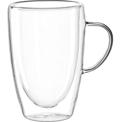 LEONARDO HOME Duo 053063 glazen beker dubbelwandig, 400 ml LEONARDO HOME Duo 053063 glazen beker dubbelwandig, 400 ml