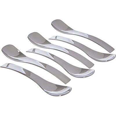 Guzzini Fratelli Gocce, 6 kleine lepels 10,5 cm, staal/zilver 18/10 27140263 Guzzini Fratelli Gocce, 6 kleine lepels 10,5 cm, staal/zilver 18/10 27140263