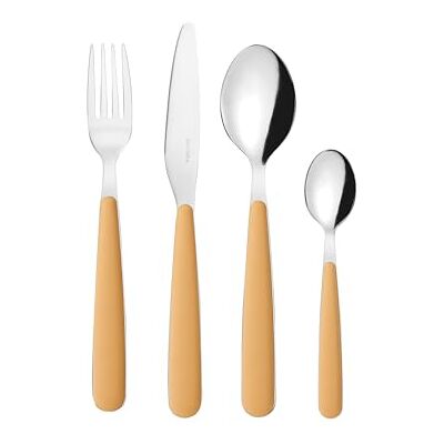 Guzzini POP bestekset met 24 stuks – mosterdgeel – 127500206 Guzzini POP bestekset met 24 stuks – mosterdgeel – 127500206