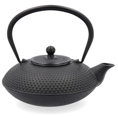 Quid Aissa Gietijzeren theepot met roestvrijstalen filter, 0,8 l, geschikt voor alle warmtebronnen, standaard Quid Aissa Gietijzeren theepot met roestvrijstalen filter, 0,8 l, geschikt voor alle warmtebronnen, standaard