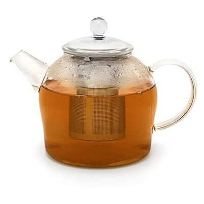 Bredemeijer Kleine enkelwandige 0,5 liter theepot met roestvrijstalen zeef voor het bereiden van losse thee Bredemeijer Kleine enkelwandige 0,5 liter theepot met roestvrijstalen zeef voor het bereiden van losse thee