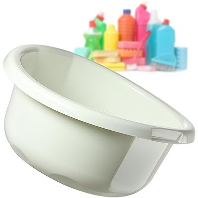 KADAX Kunststof wastafel in verschillende maten en kleuren, robuust, universeel, voor badkamer, wasruimte (8 liter, crème) KADAX Kunststof wastafel in verschillende maten en kleuren, robuust, universeel, voor badkamer, wasruimte (8 liter, crème)