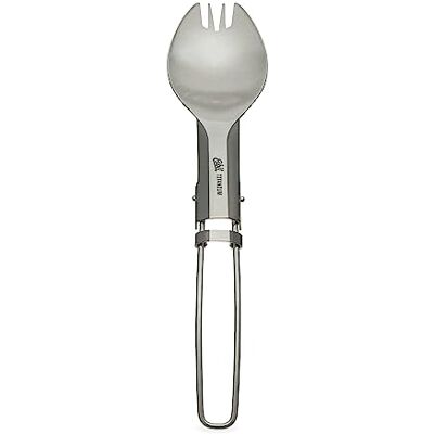 Esbit 2-in-1 opvouwbaar titanium bestek één maat Esbit 2-in-1 opvouwbaar titanium bestek één maat