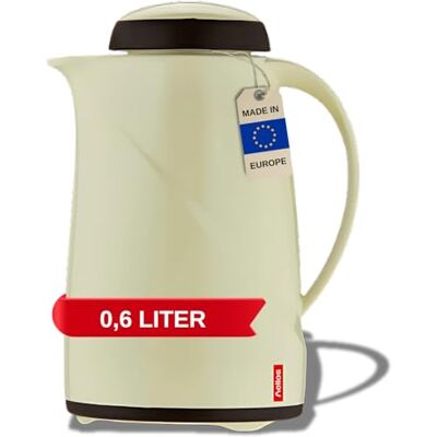 Helios Wave kunststof thermosfles, kunststof, vanille, 0,6 l Helios Wave kunststof thermosfles, kunststof, vanille, 0,6 l