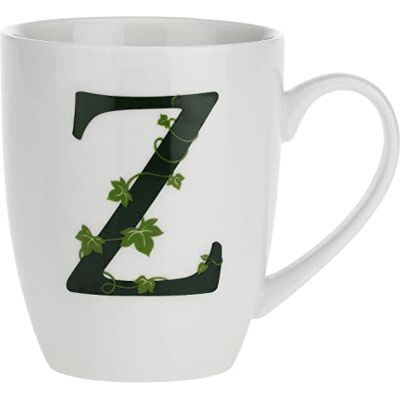 LA PORCELLANA BIANCA la Porcellana Mug Lettre Z, Porcelaine, Blanc, 12 x 12 x 3 cm LA PORCELLANA BIANCA la Porcellana Mug Lettre Z, Porcelaine, Blanc, 12 x 12 x 3 cm