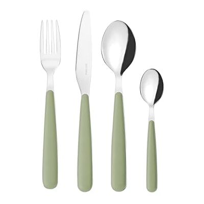 Guzzini POP bestekset met 24 stuks – saliegroen – 127500176 Guzzini POP bestekset met 24 stuks – saliegroen – 127500176