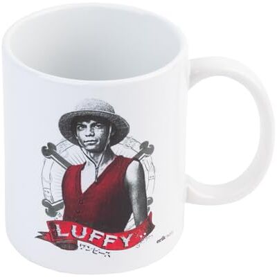 Grupo Erik Mok One Piece, Luffy 350 ml Officieel gelicentieerde keramische mok koffie- en theekmok, geek-cadeau-idee, verjaardag of Kerstmis Grupo Erik Mok One Piece, Luffy 350 ml Officieel gelicentieerde keramische mok koffie- en theekmok, geek-cadeau-idee, verjaardag of Kerstmis